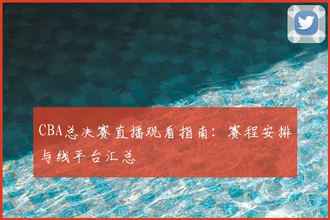 CBA总决赛直播观看指南：赛程安排与线平台汇总