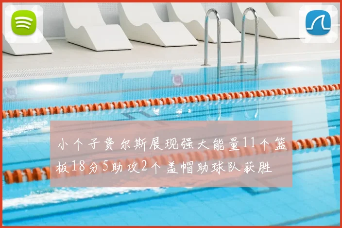 小个子费尔斯展现强大能量11个篮板18分5助攻2个盖帽助球队获胜