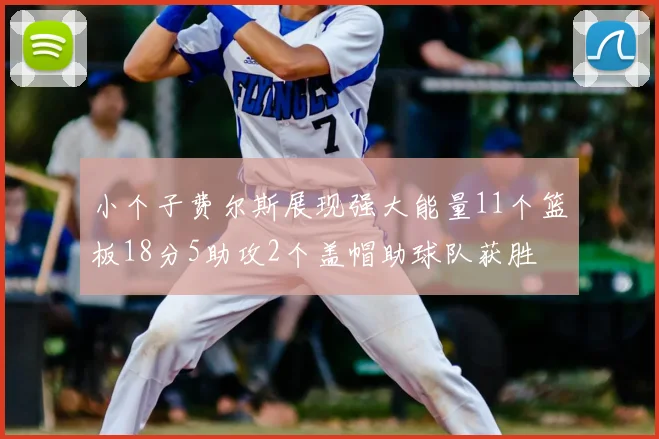小个子费尔斯展现强大能量11个篮板18分5助攻2个盖帽助球队获胜